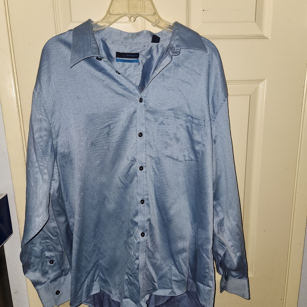 Material London Modern Fit Dress Shirt, Size 18, 34/35 XXL